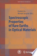 Spectroscopic Properties of Rare Earths in Optical Materials Book