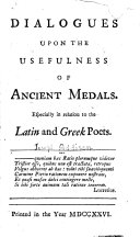 Read Pdf Dialogues Upon the Usefulness of Ancient Medals