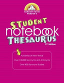 Random House Webster s Student Notebook Thesaurus Book
