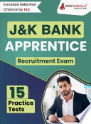 Jammu and Kashmir Bank Apprentice Recruitment Exam Book 2023 (English Edition) - 15 Practice Tests (2000 Solved MCQs)