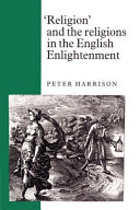 'Religion' and the Religions in the English Enlightenment