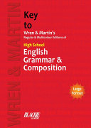 High School English Grammar and Composition Key [Pdf/ePub] eBook