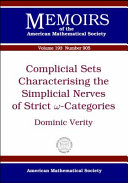 Read Pdf Complicial Sets Characterising the Simplicial Nerves of Strict omega-Categories