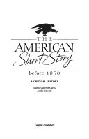 The American Short Story Before 1850