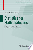 Statistics for Mathematicians Book