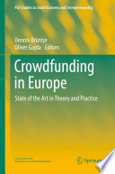 Crowdfunding in Europe Book