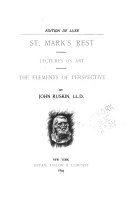 St. Mark's Rest, Lectures on art, Elements of perspective