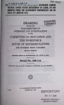 106-2 Hearing: Consultation With The Employment Standards Administration, United States Department Of Labor, Etc., Serial No. 106-114, June 27, 2000