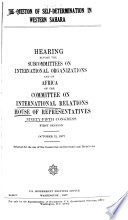 Hearings, Reports and Prints of the House Committee on International Relations