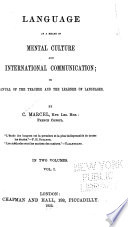 Language as a Means of Mental Culture and International Communication Book