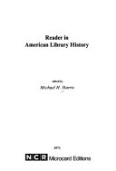 Reader In American Library History