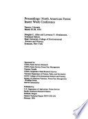 Proceedings  North American Forest Insect Work Conference Book