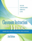 Classroom Instruction That Works Book