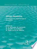 Urban Systems  Routledge Revivals 