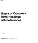 Library of Congress Name Headings with References Book PDF