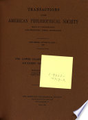 Transactions American Philosophical Society Vol 38 Part 4 1948 