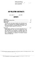 Air Pollution Abstracts