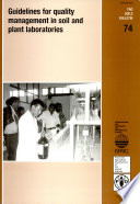 Guidelines for Quality Management in Soil and Plant Laboratories
