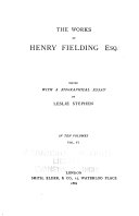 The Works of Henry Fielding  Esq  Essays and legal cases