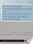 Effective Communication in Multicultural Health Care Settings Book