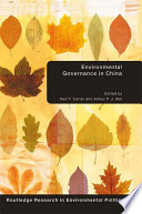 Environmental Governance in China Book