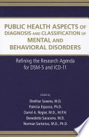 Public Health Aspects of Diagnosis and Classification of Mental and Behavioral Disorders Book