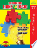 Beginning Links to Logic   Grades 2 4 Book