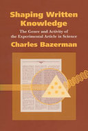 Shaping Written Knowledge