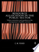 Resource Allocation in the Public Sector PDF Book By Colin Fisher