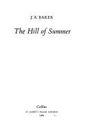 The Hill of Summer Book