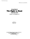 The Right to Read - Annual Report
