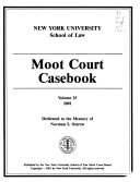 Moot Court Casebook
