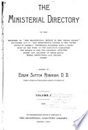 Ministerial Directory     Book