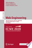 Web Engineering 20th International Conference, ICWE 2020, Helsinki, Finland, June 9–12, 2020, Proceedings /