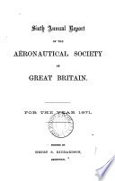 Annual Report of the Aeronautical Society of Great Britain
