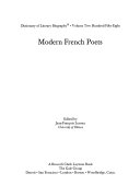 Modern French Poets Book