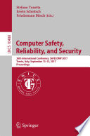 Computer Safety  Reliability  and Security