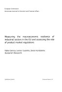 Measuring the Macroeconomic Resilience of Industrial Sectors in the EU and Assessing the Role of Product Market Regulations