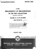 A DDC Bibliography of Bibliographies in the DDC Collection