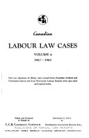 Canadian Labour Law Cases
