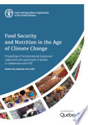 Food security and nutrition in the age of climate change Book