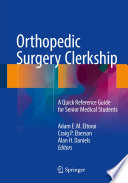 Orthopedic Surgery Clerkship Book