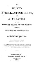 The Saint's Everlasting Rest by Richard Baxter PDF