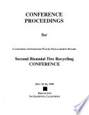 Second Biennial Tire Recycling Conference