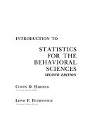 Introduction to Statistics for the Behavioral Sciences