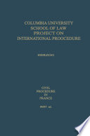 Civil Procedure in France PDF Book By Peter E. Herzog,Martha Weser,Columbia University
