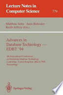 Advances in Database Technology   EDBT  94 Book