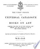 First Proofs of the Universal Catalogue of Books on Art