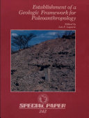 Establishment of a Geologic Framework for Paleoanthropology [Pdf/ePub] eBook