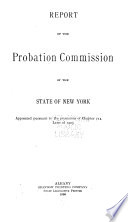 Report of the Probation Commission of the State of New York